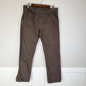 Freenote Cloth Workers Chino Slim Fit 14oz Slub Bark Japan Fabric Made USA 33x28